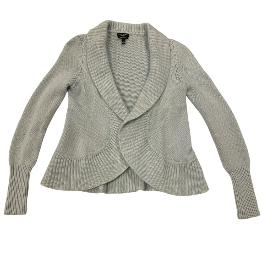 Talbots Women’s Pure Cashmere Cardigan Pale Blue Size XS